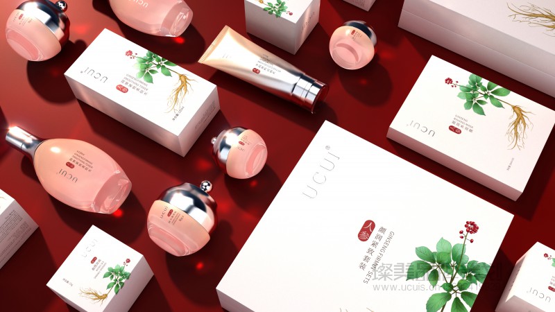 ucui中草藥人參植物國潮風(fēng)化妝品包裝設(shè)計圖01